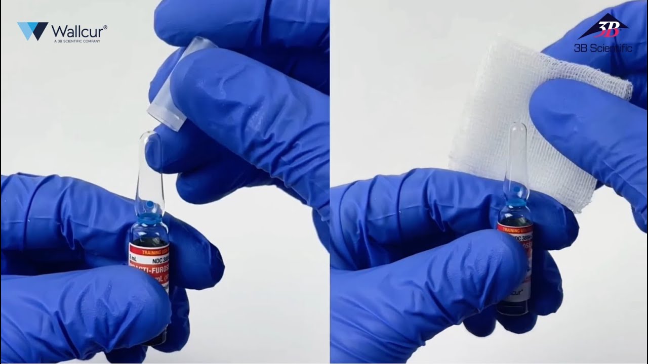 AMPULLA FELTÖRÉSE SZIMULÁLT GYÓGYSZEREKKEL