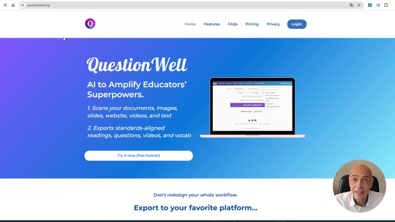 Crea questionari in pochi minuti con l'AI di QuestionWell e Google Moduli!