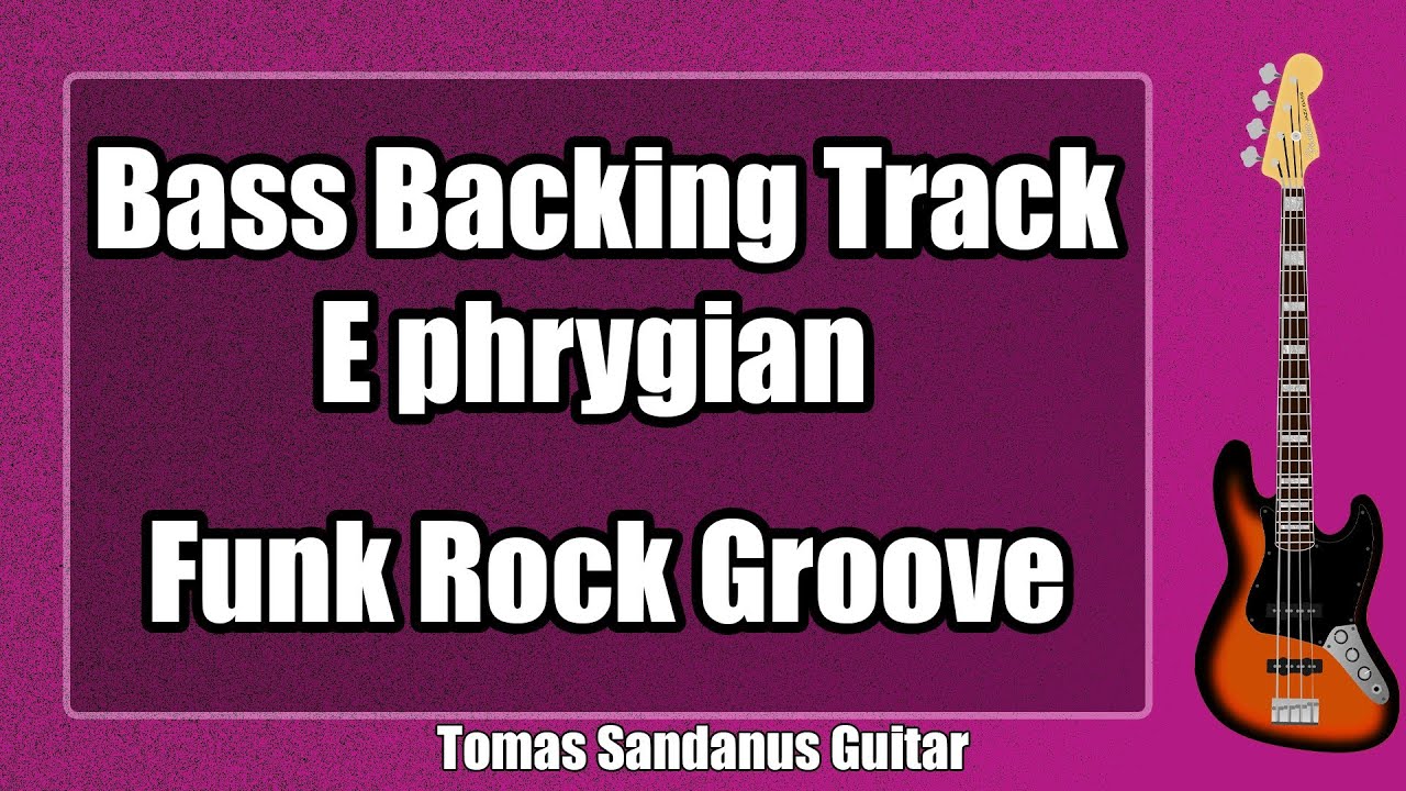 Bass Backing Track E phrygian - Funk Rock Groove - NO BASS | ST 28
