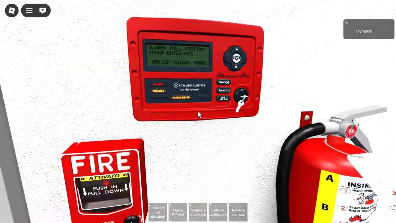 Test dell'allarme antincendio (senza corrente elettrica) (America)