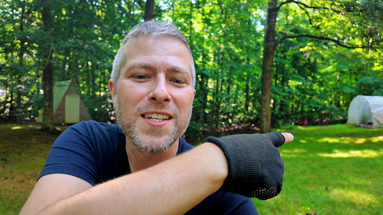 Starting a food forest property tour.