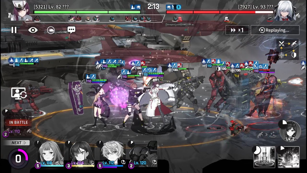 CounterSide pvp - Red Witch Felix squad (5 soldiers, 3 counters)