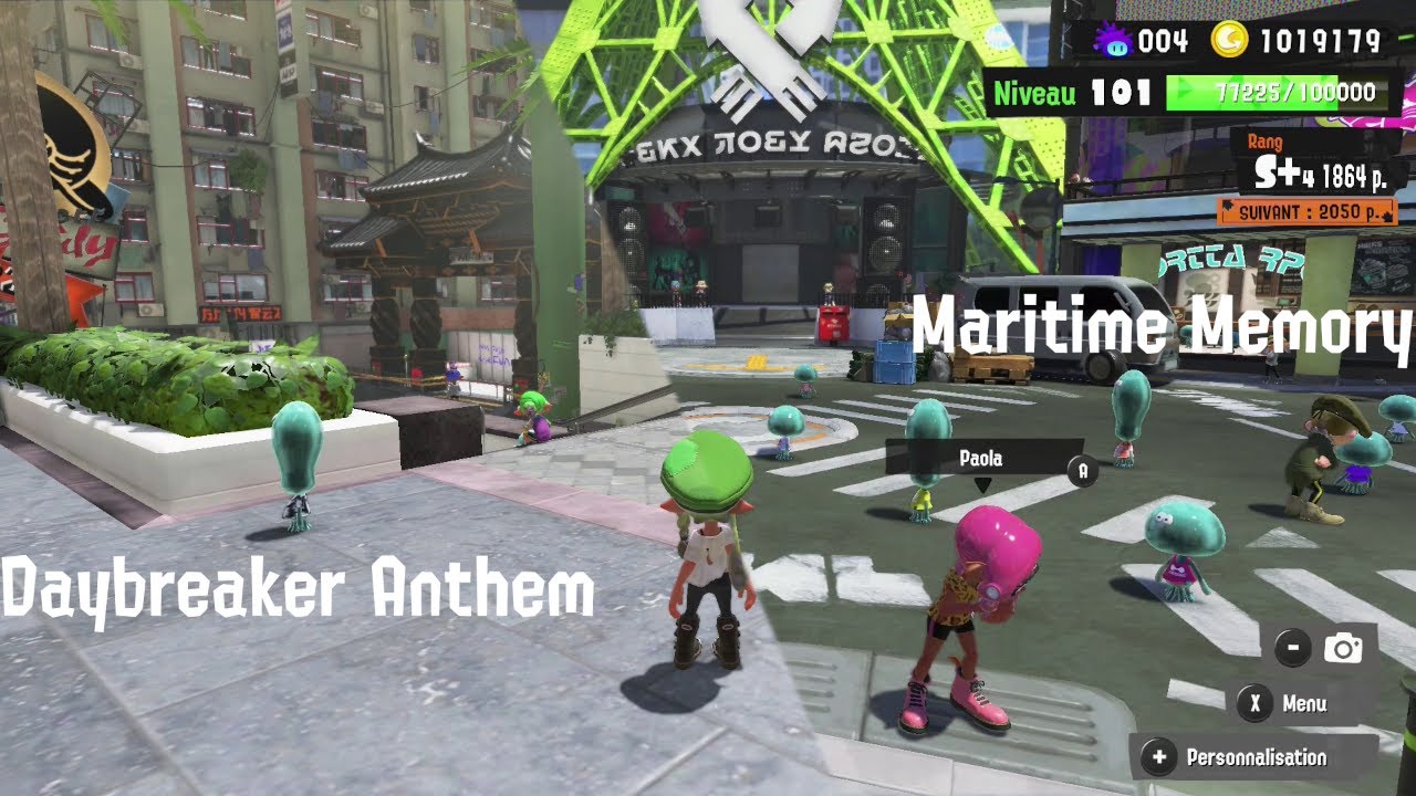 [Splatoon 3] Daybreaker Anthem / Maritime Memory (Cité-Clabousse & Chromapolis, low quality)