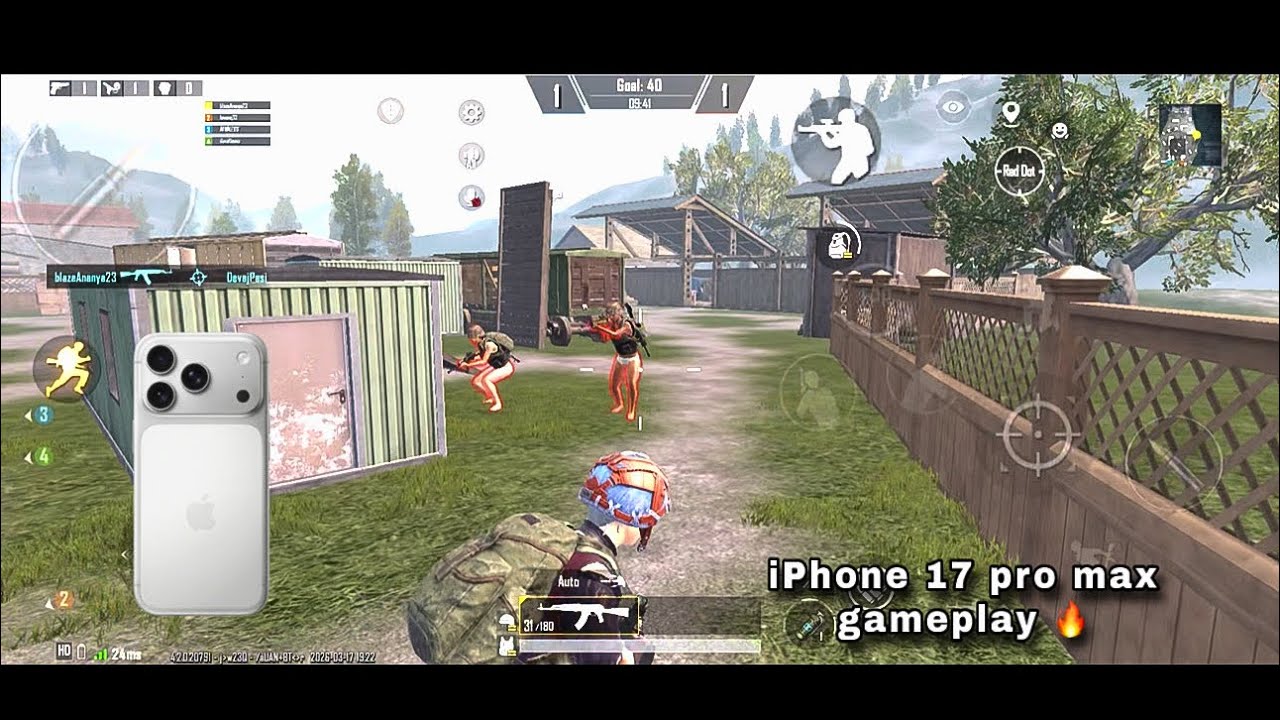 iPhone 17 pro max BGMI FPS  Test | Bgmi gameplay in iPhone 17 pro max -120 FPS - 2026