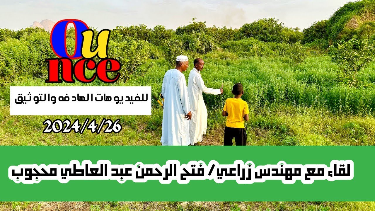 لقاء مع خبير زراعي فتح الرحمن عبد العاطي محجوب