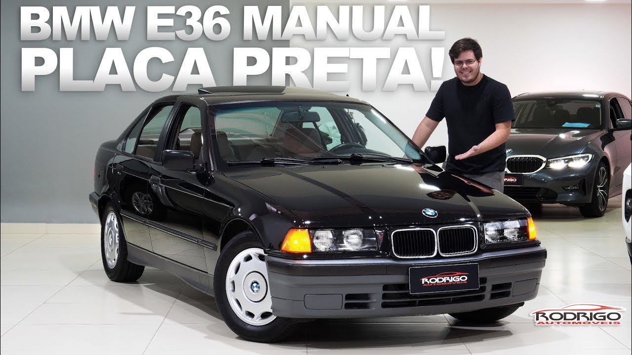 Raro BMW E36 MANUAL PLACA PRETA à venda por PREÇO JUSTO na Rodrigo! Raridade MESMO