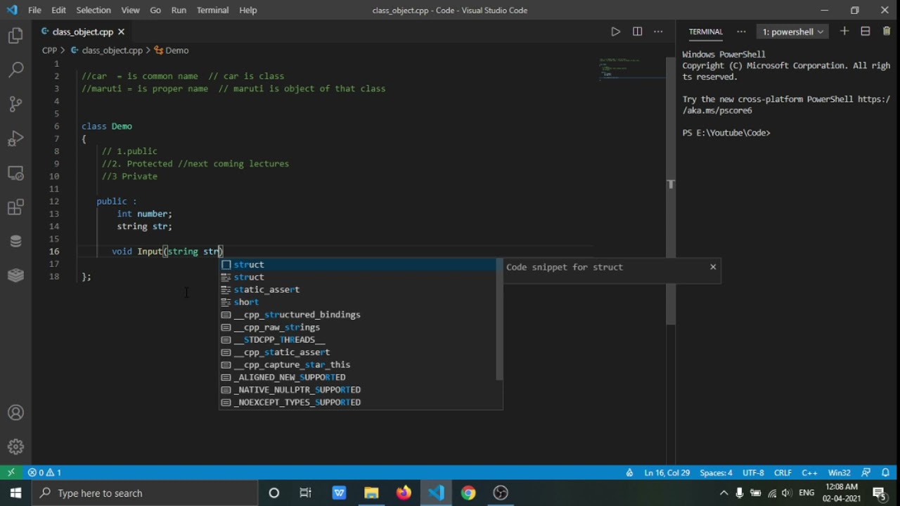 Class and Object In C++