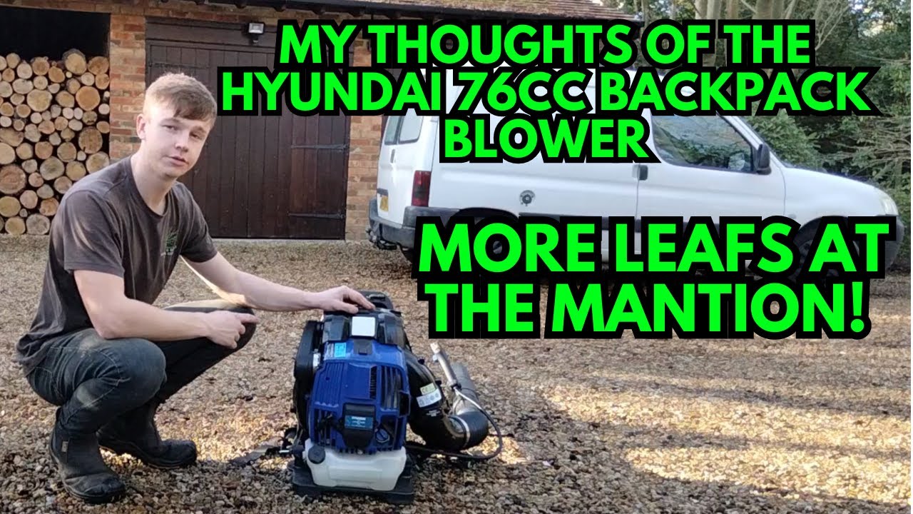 My Thoughts of the Hyundai 76cc Backpack Blower (A Day In The Life Of A UK Gardener EP23)
