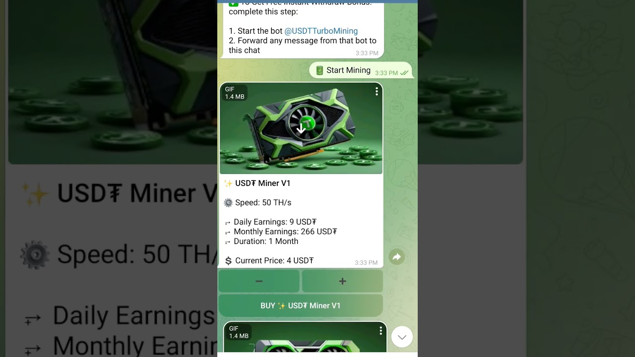 NEW USDT Mining Bot Telegram | #Usdt #Mining #Bot