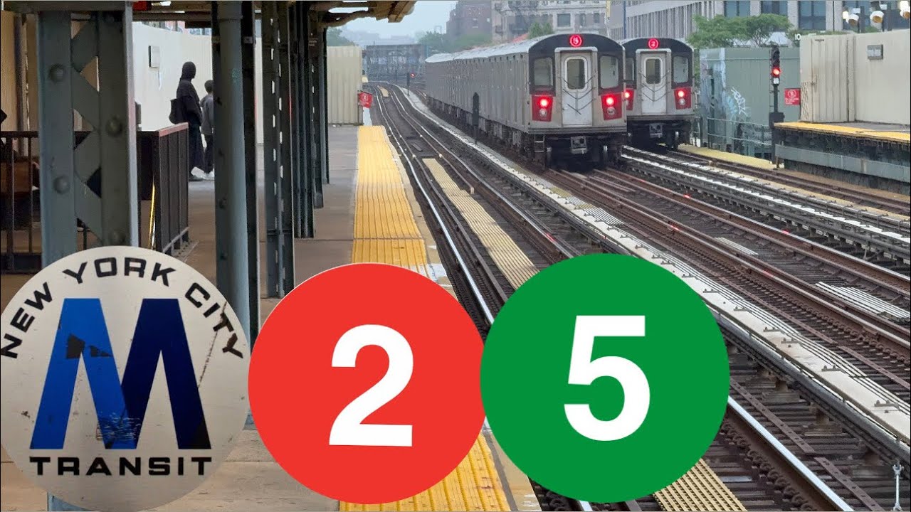 MTA NYCT:(2) & (5) trains Action at Intervale av with [@Ultimate.1214 ]