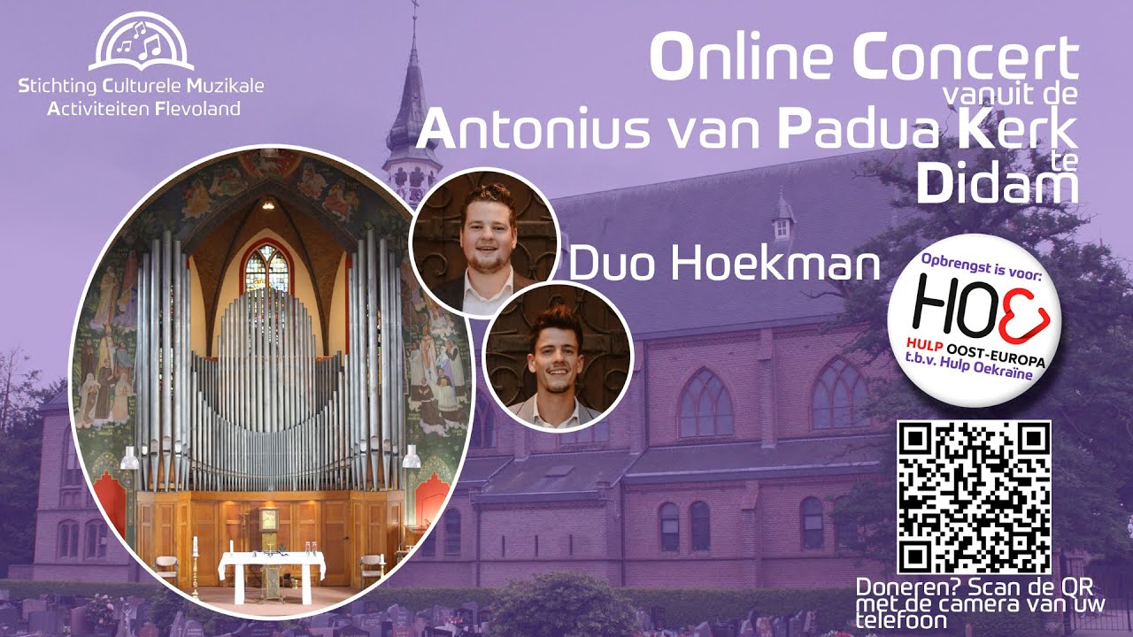 Duo Hoekman vanuit de Antonius van Padua Kerk te Didam