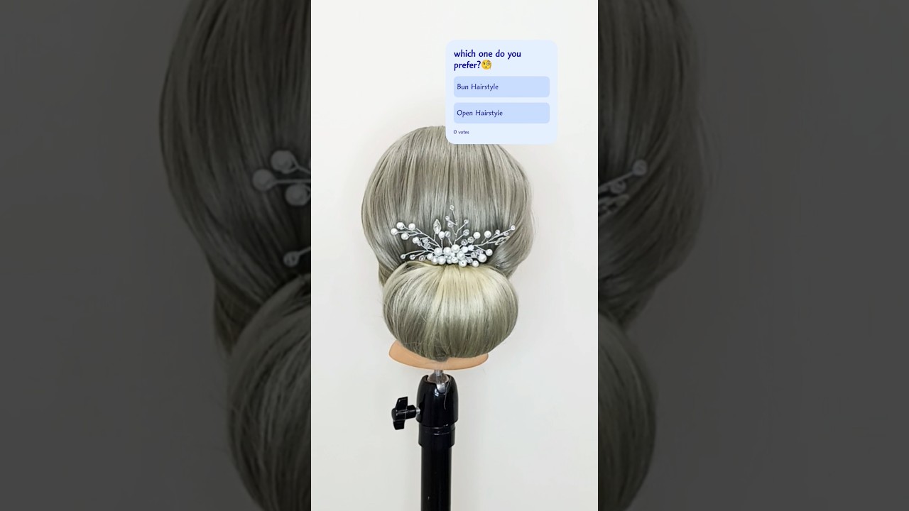Easy bun Tutorial #bunhairstyle #bunstyle #buntutorial