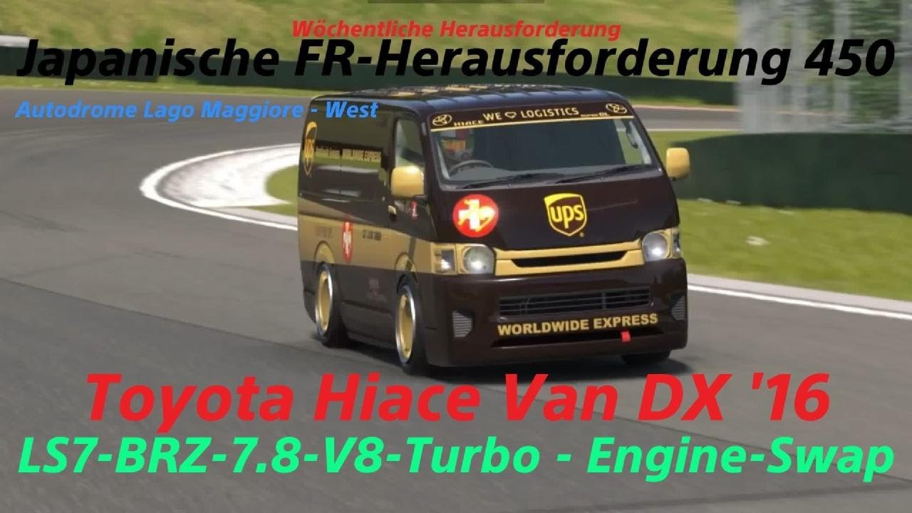 GT7 - Toyota Hiace Van DX '16 - LS7-BRZ-7.8-V8-Turbo Engine-Swap
