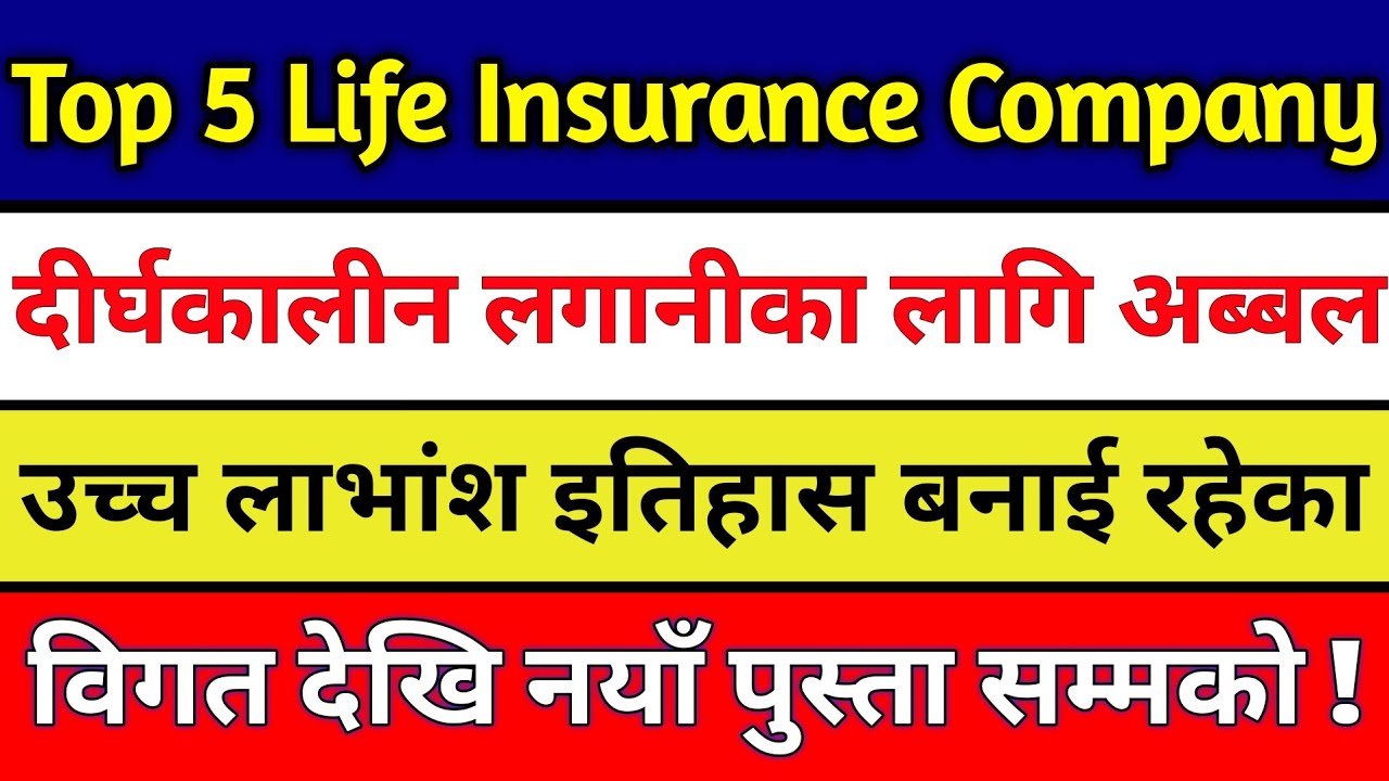 Top 5 Life Insurance Company In Nepse | Share Market in Nepal #lifeinsurance
