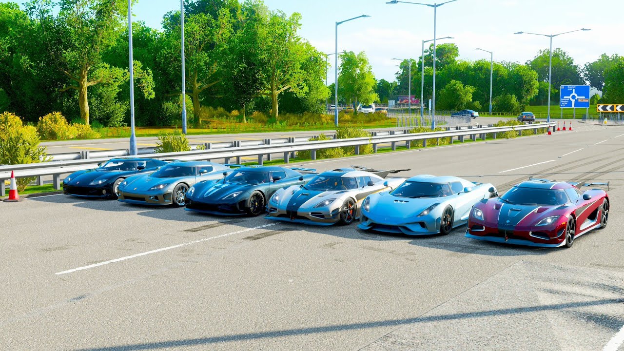 FH4 Drag race: Ultimate Koenigsegg Showdown! - Agera RS vs One:1 vs Regera vs Agera vs CCX vs CC8S