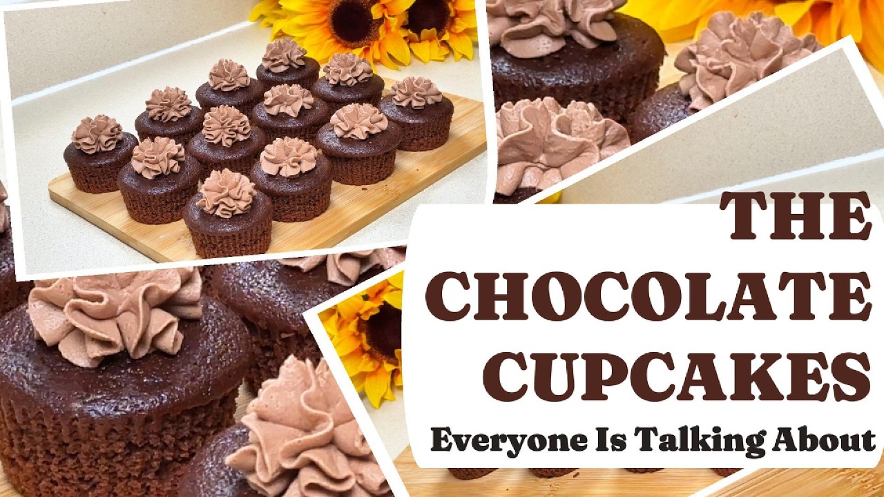 Soft, Moist, and Perfect Chocolate Cupcakes | Easy Recipe