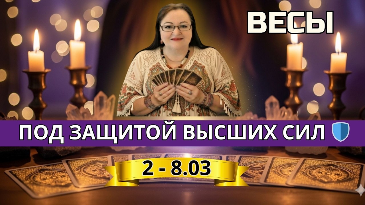 ВЕСЫ ♎ Карта СОЛНЦЕ + 4 старших аркана! Высшие силы на вашей стороне 🌟2 - 8 МАРТА