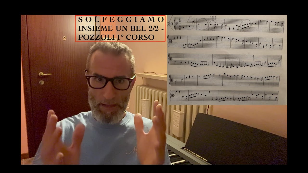 SOLFEGGIO#21 - SOLFEGGIO DI UN BRANO IN 2/2 (POZZOLI 1° CORSO)