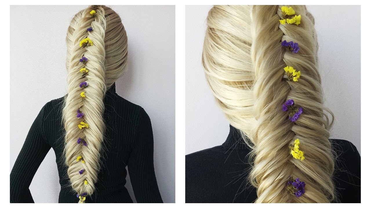 Easy and Beautiful Reverse Fishtail Braid Tutorial 💜 Tresse épi de blé inversée facile à faire