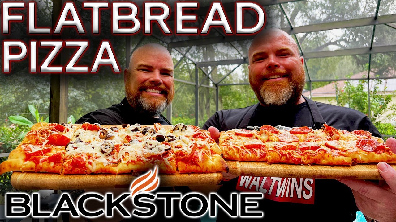 HOW TO MAKE THE BEST FLATBREAD PIZZAS ON THE BLACKSTONE GRIDDLE! EASY RECIPE