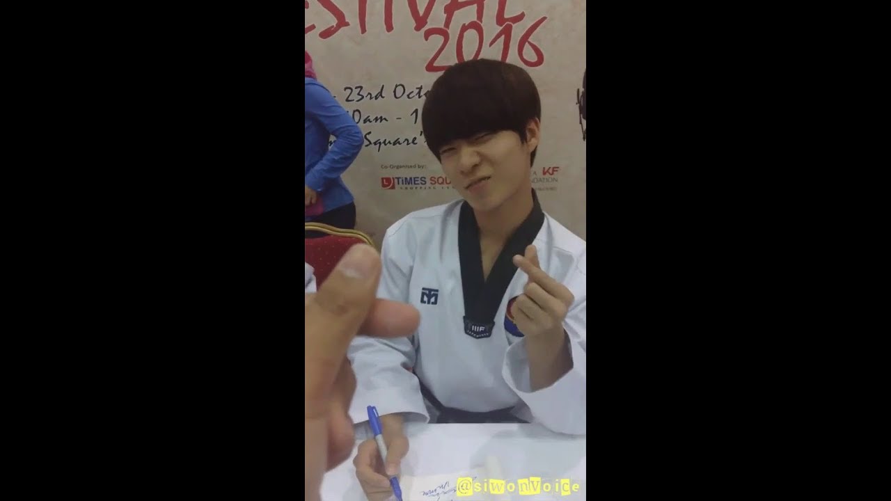 [CLOSE-UP FANCAM] 161022 K-TIGERS in Brunei — Meet & Greet (Byun Hyunmin 💓)