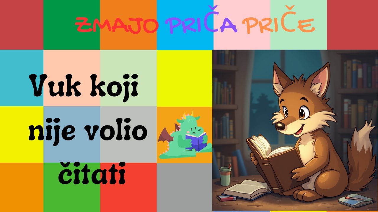 Priče na Hrvatskom za Djecu | Priča #26 Vuk koji nije volio čitati