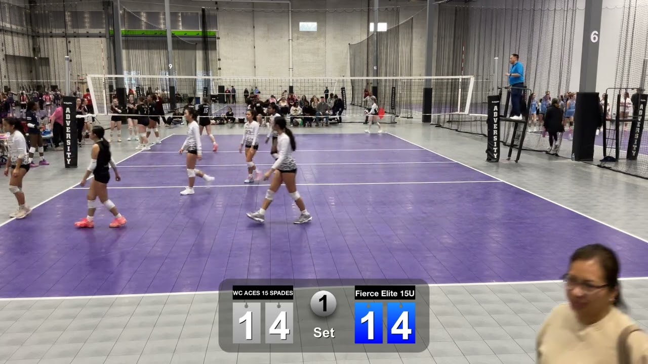 ❌ WCAces15Spades vs FierceElite15U: Set1