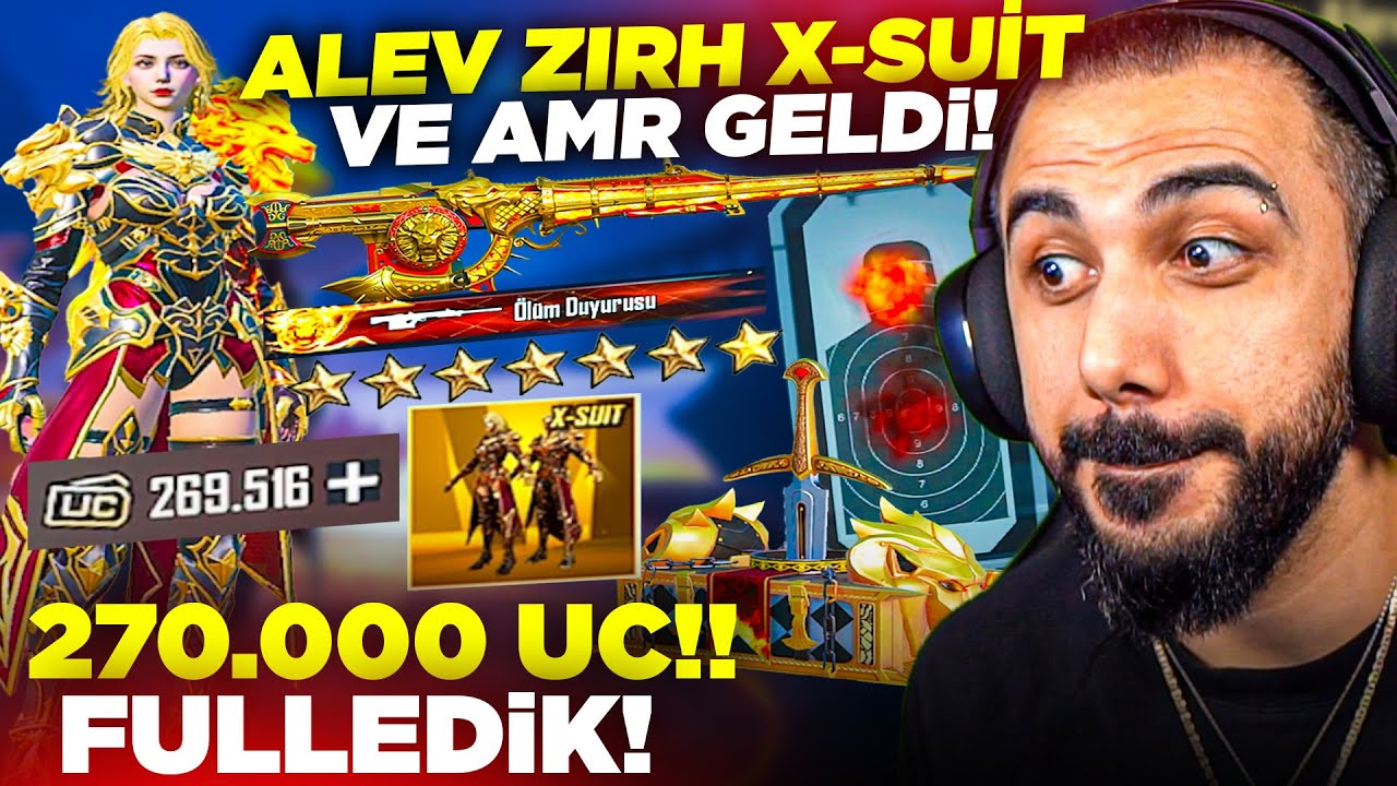 YENİ ALEV ZIRH X-SUİT VE 8 SEVİYE AMR GELDİ!! 😱 (270.000 UC EN DEĞERLİ X-SUİT!!) | PUBG MOBILE