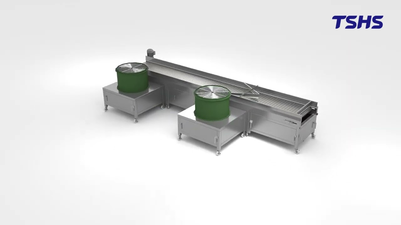 Cooling Conveyor System(3D)｜Machine Exterior｜Axial Blowerl Cooling Device Size｜Tsunghsing(TSHS)