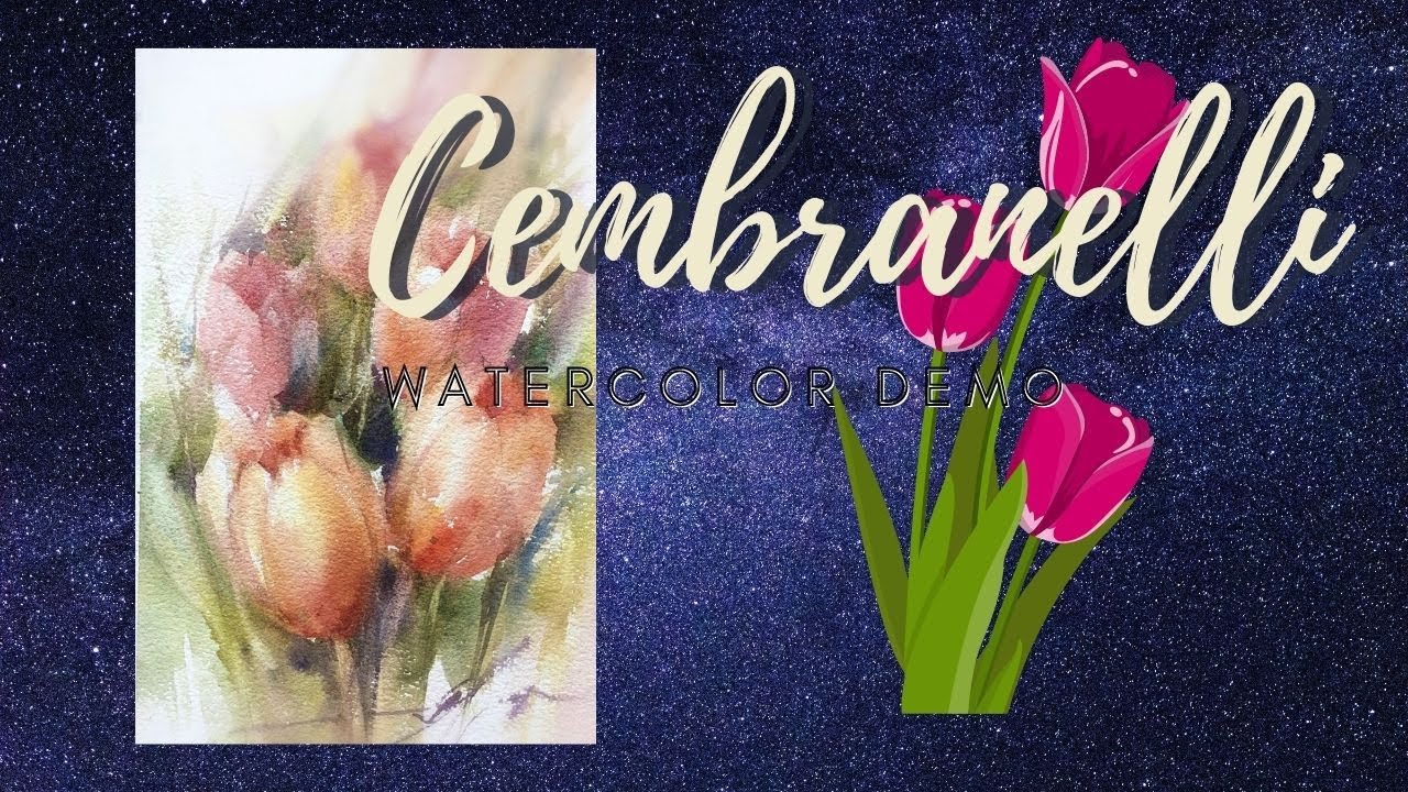 Tulip - Watercolor/Aquarela - Demo (WITH AUDIO)