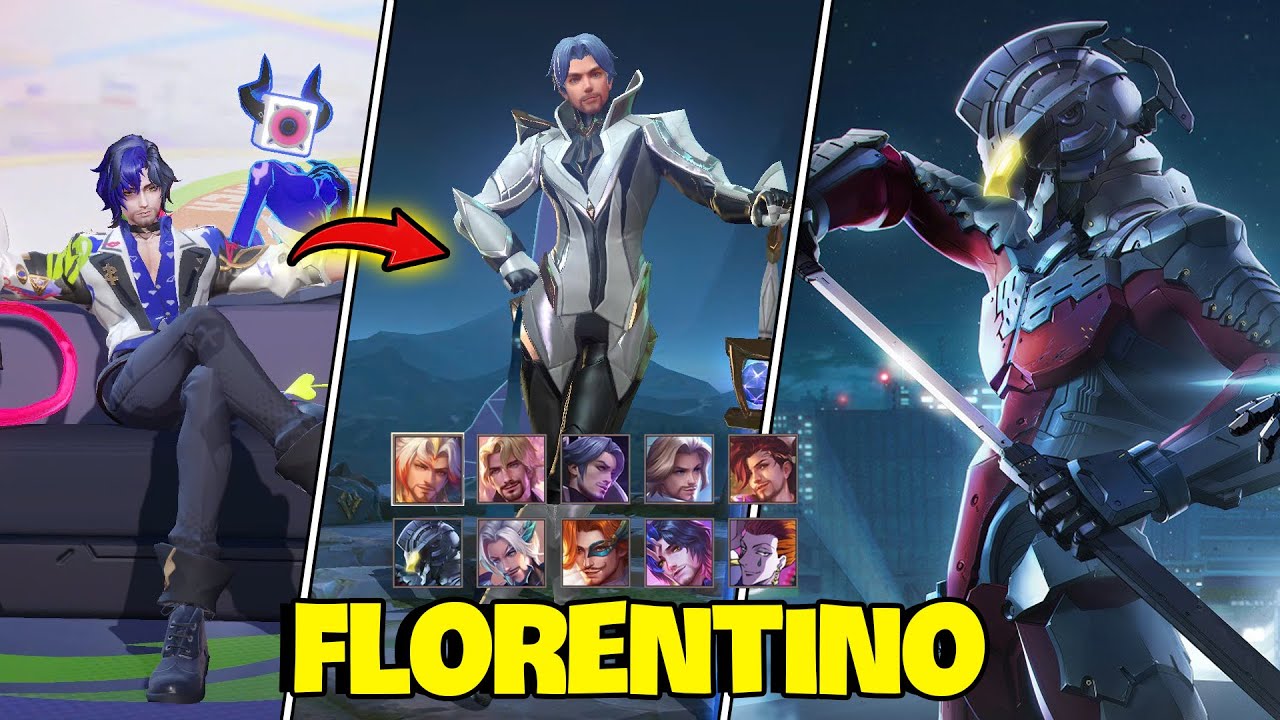 VUX MỘT NG&Agrave;Y LEO RANK VỚI TẤT CẢ SKIN FLORENTINO COMBO BA HOA NHẤT LI&Ecirc;N QU&Acirc;N MOBILE
