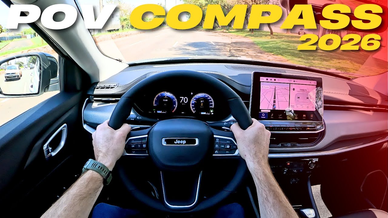 COMPASS LONGITUDE NIGHT EAGLE 2026 - POV Test Drive (Áudio Binaural)