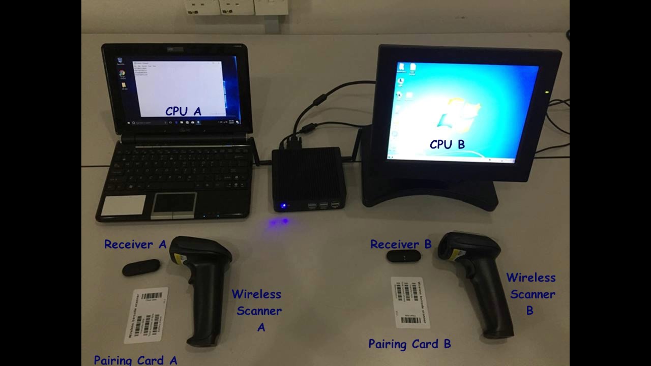 How does Mdot MP2500 Wireless Scanner work with its pairing setting?
