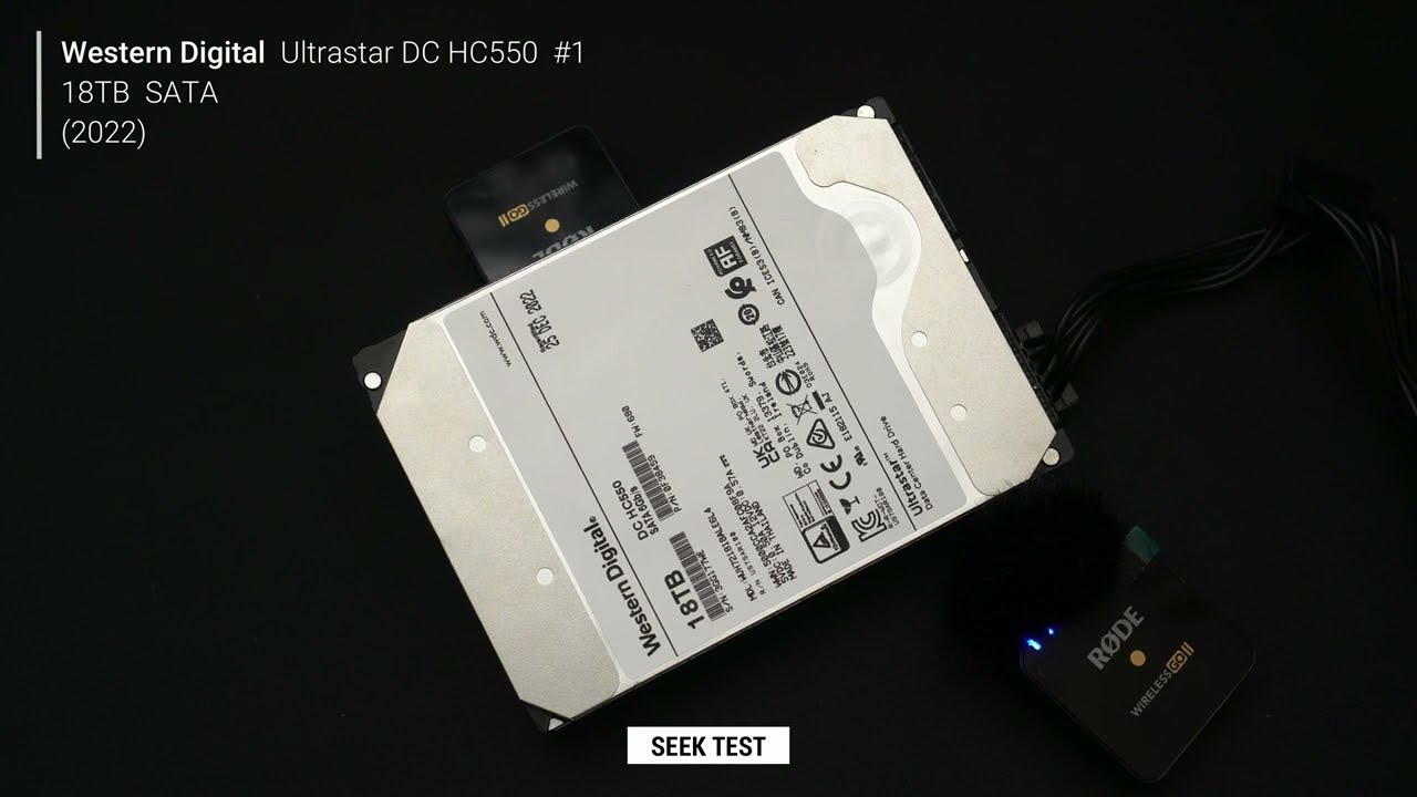 Western Digital Ultrastar DC HC550 18TB #1 (good) and #2 (bad) - Spin up/down