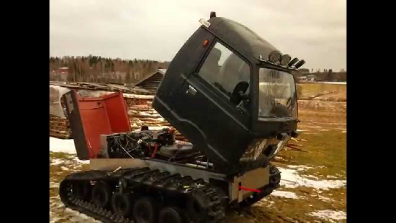 Homemade tracked vehicle