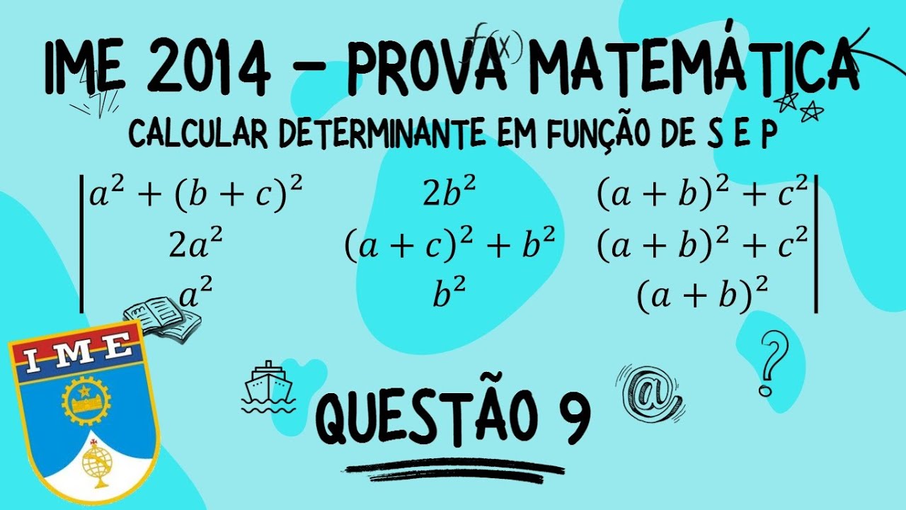 Questão 09 - IME/2014 - Prova Matemática