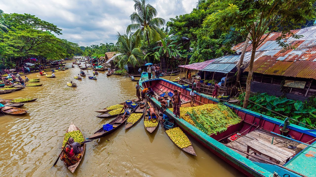 স্বরূপকাঠি পেয়ারা বাজার । Swarupkathi Floating Market । Vasoman Peyara Bazar । Barisal