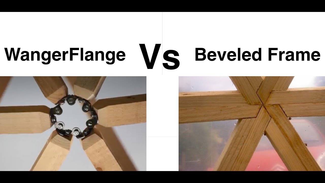 WangerFlange Vs Bevelled frame for dome building