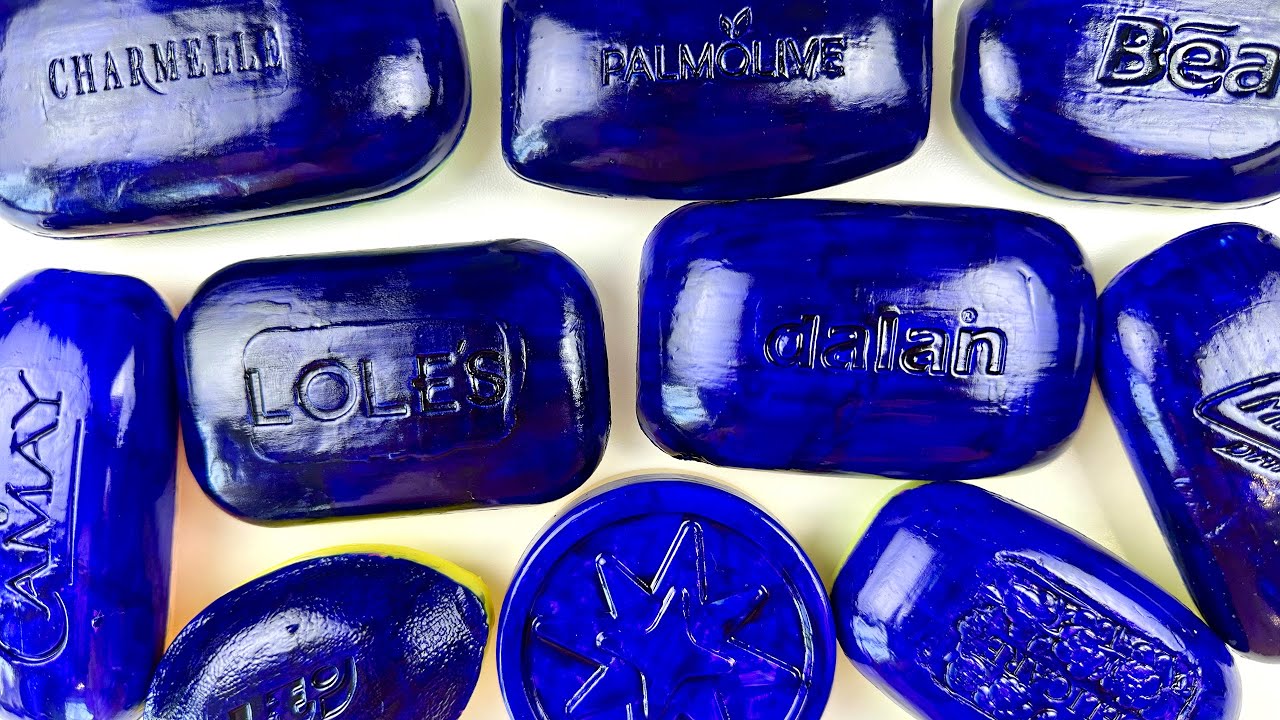 ASMR Carving colored soap. Soothing cutting soap | ASMR Soap.