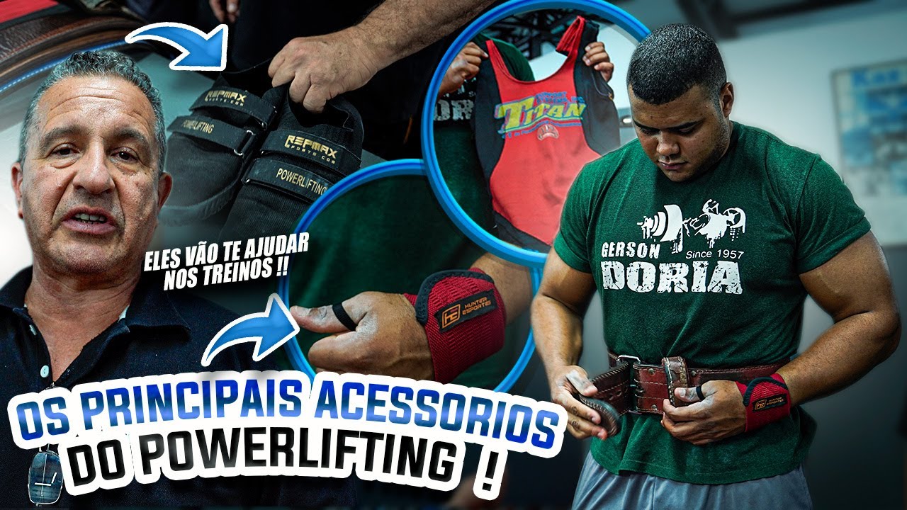 DORIA E BITELO MOSTRAM OS ACESSORIOS PRINCIPAIS DO POWERLIFTING !