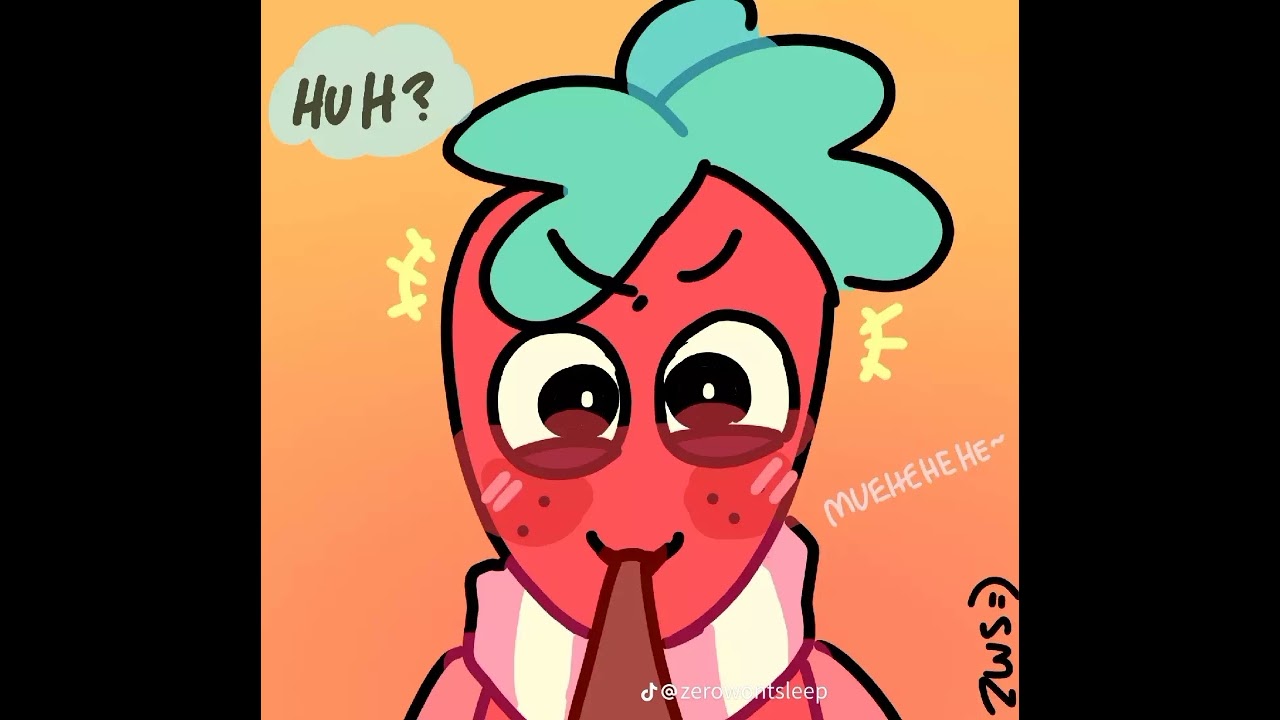 The pocky game🍫  |||fruitcake comic #dandysworld  cosmo x sprout