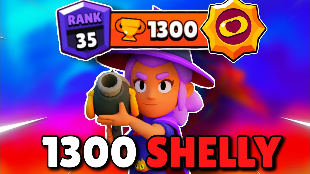 1300 TROPHY Shelly (*TOP 5* Global) in Solo Showdown | Rank 35 Gameplay Brawl stars