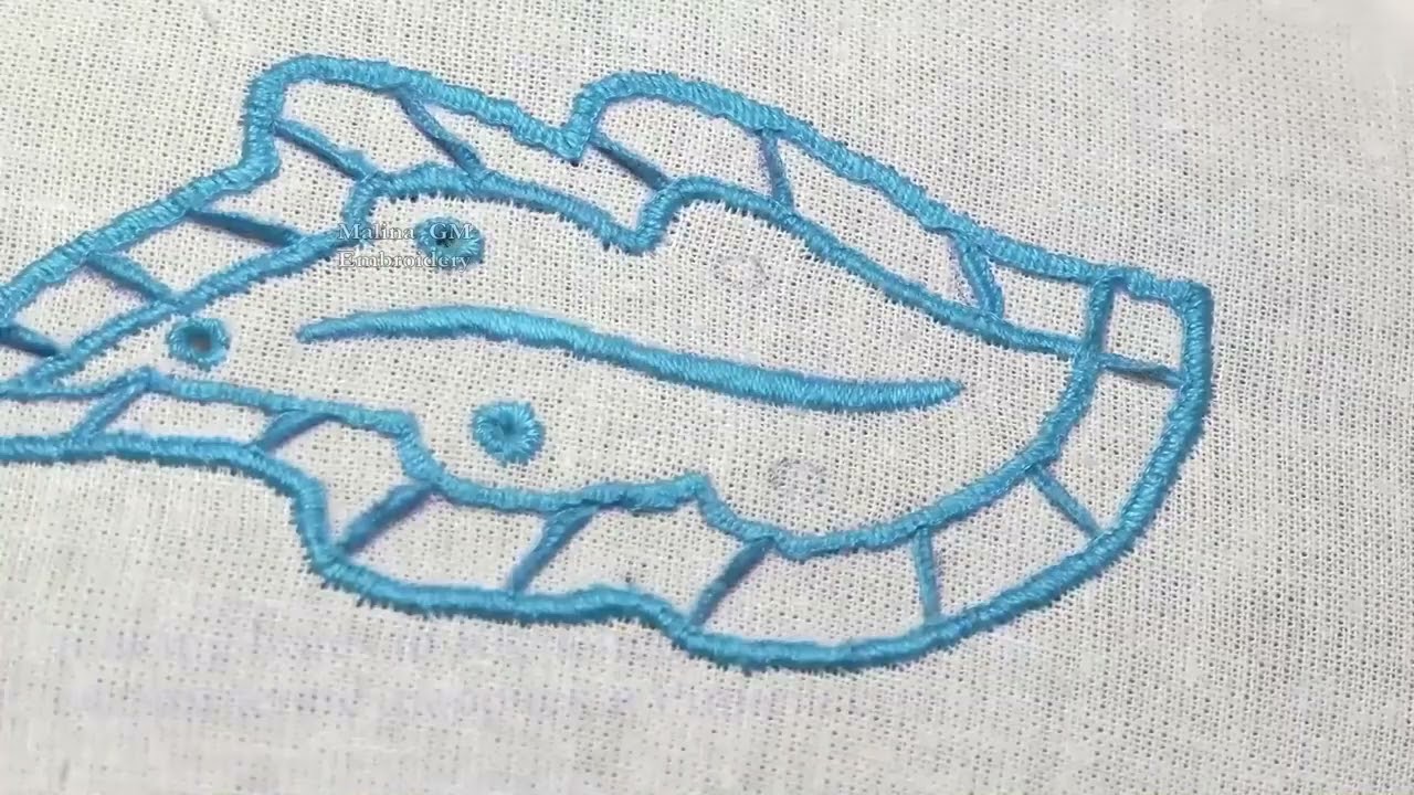 Ручная   Вышивка  Техника Ришелье - с канала Malina GM Embroidery