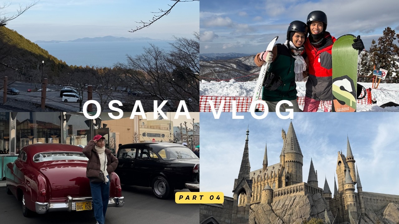 Snowboarding in Japan, pergi USJ naik roller coaster (Part 04)