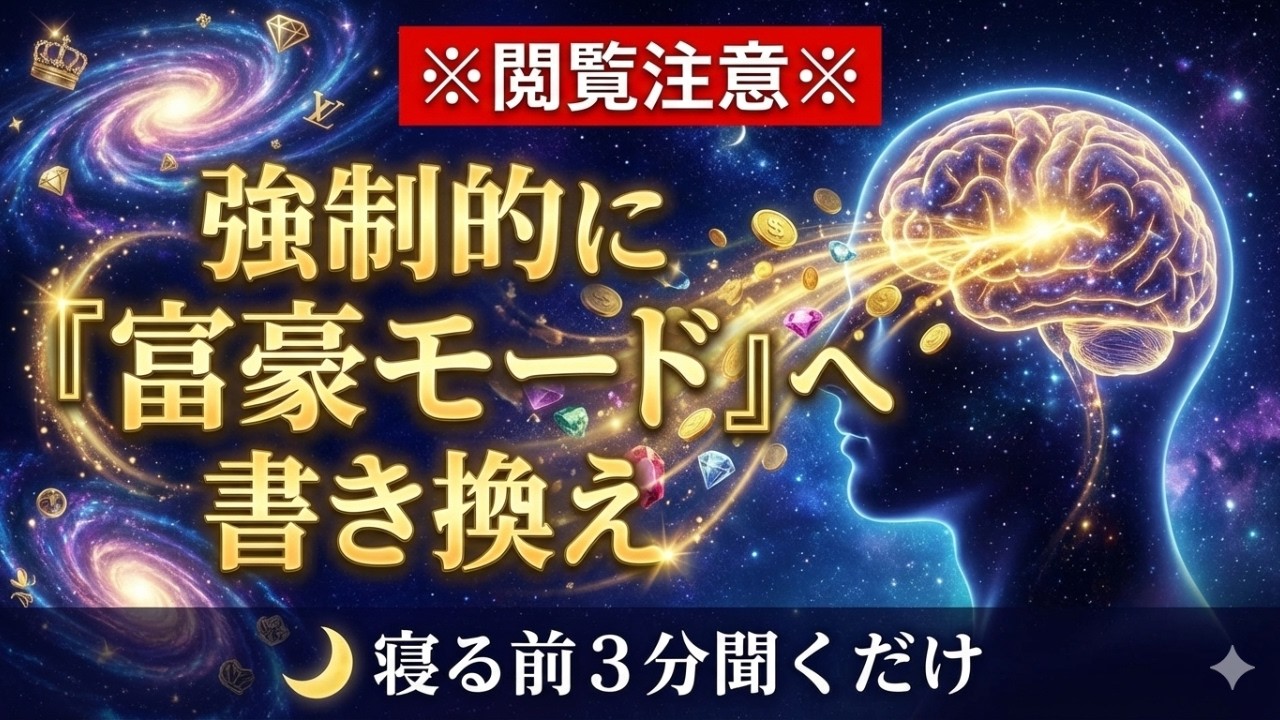 【寝ながら 金運】聞き流すだけで、お金の不安が消え去り「富」が雪崩れ込む。潜在意識を書き換える黄金の儀式【引き寄せの法則】