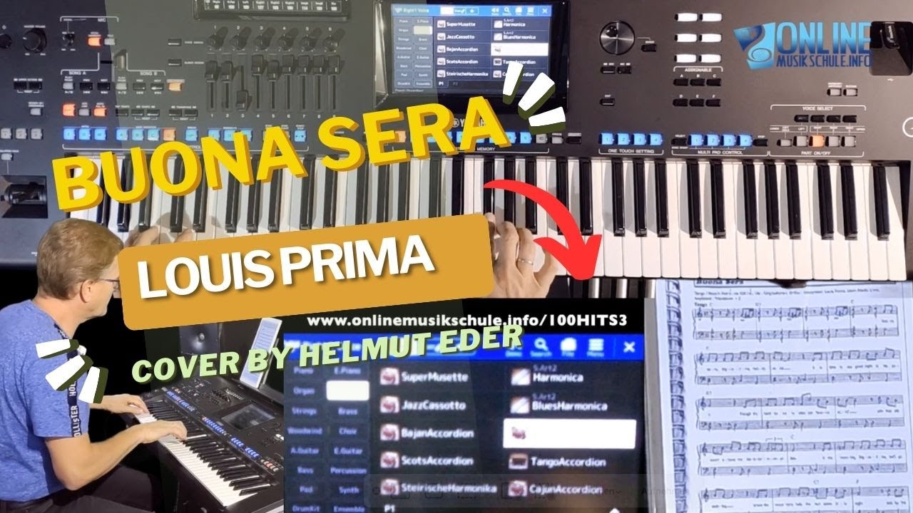 #149 BUONA SERA - Louis Prima Cover von Helmut Eder live gespielt am Yamaha Genos