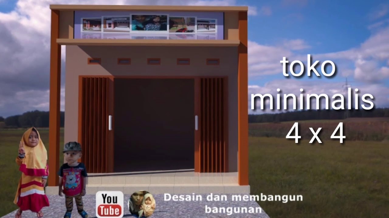 toko minimalis 4 x 4