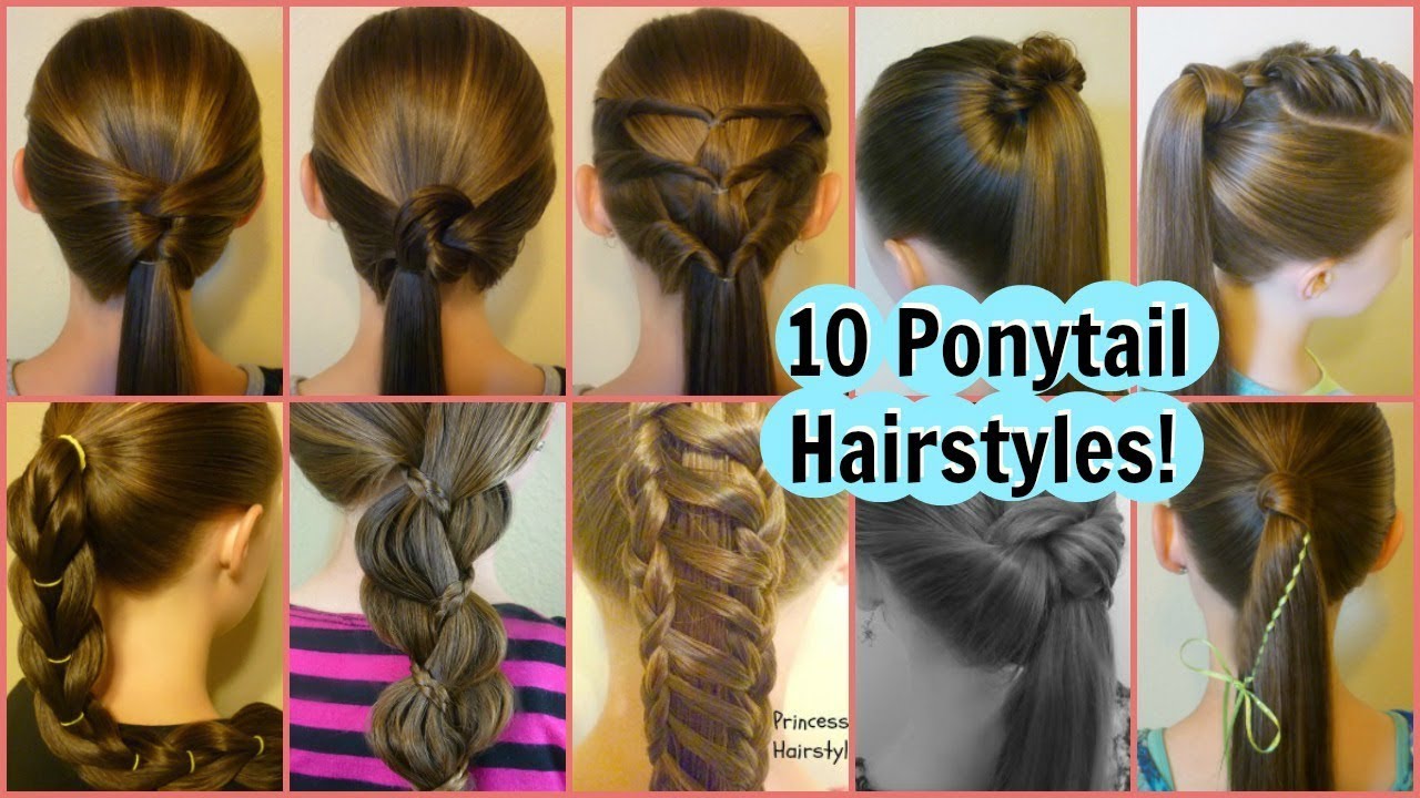 10 Easy Ponytail Ideas! 2 Weeks Of Ponytail Hairstyles For School
