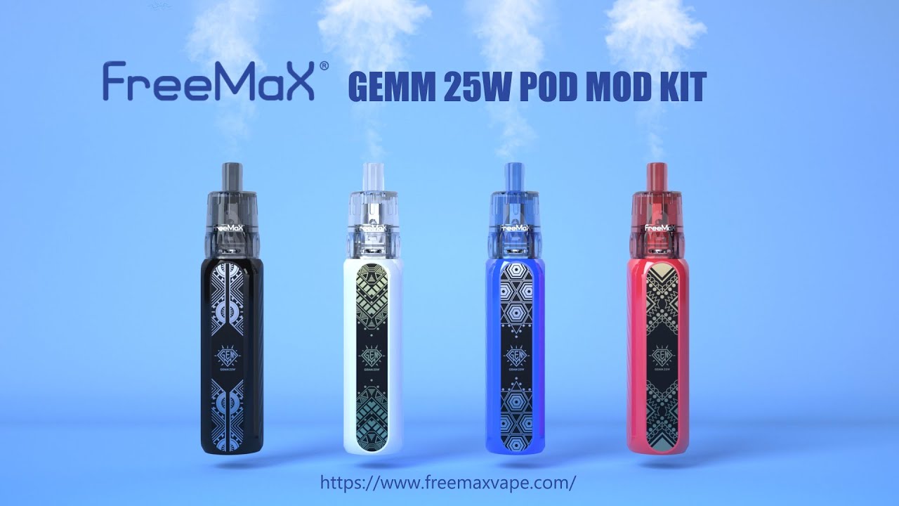 Gemm 25W Pod Mod by FreeMax | World's First 25W 510 Pin Pod Mod |MTL OR DTL VAPING| Tea Fiber Cotton
