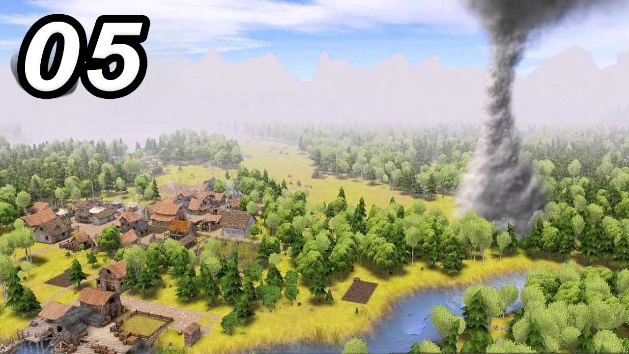 TORNADO - Banished ВЫЖИВАНИЕ ХАРДМОД | MEGAMOD 170+ модов Ситибилдер Часть 05